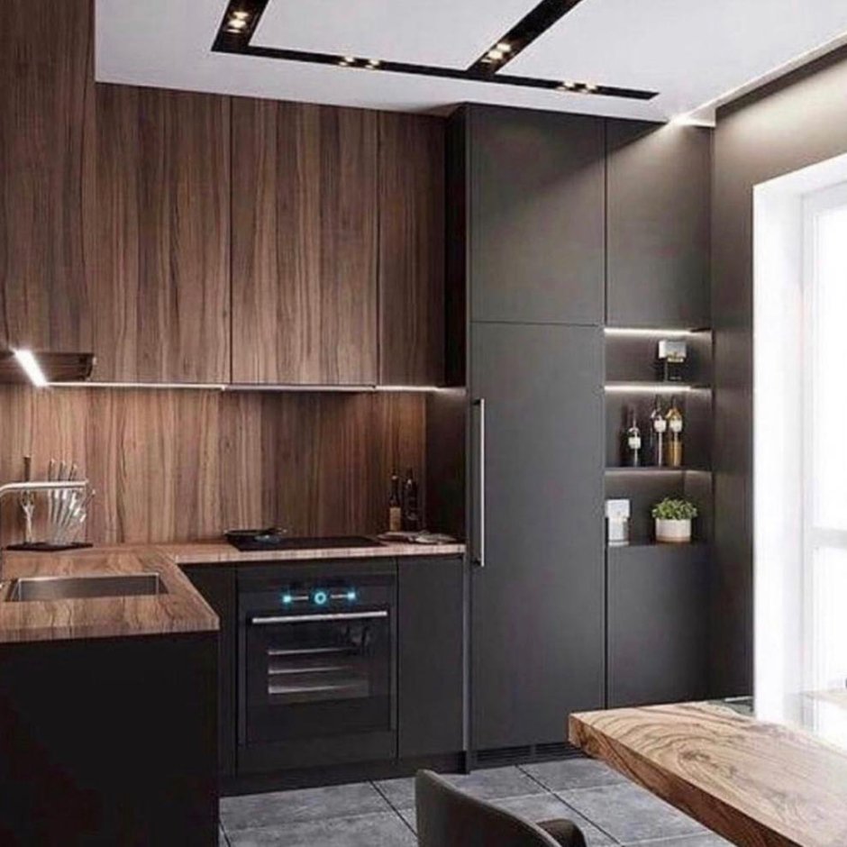 Кухня угловая Минимализм интерьер