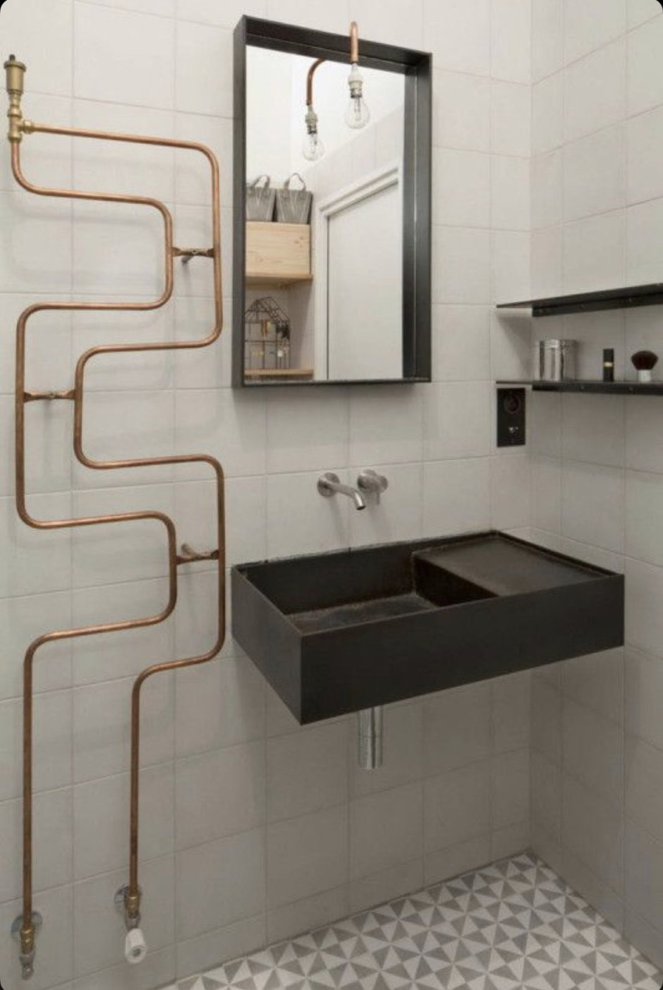 Полотенцесушилка в стиле лофт