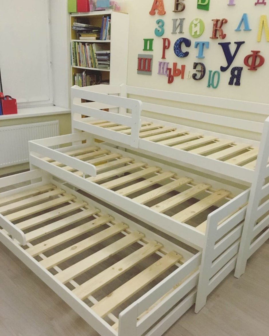 Кровать детская трехъярусная икеа