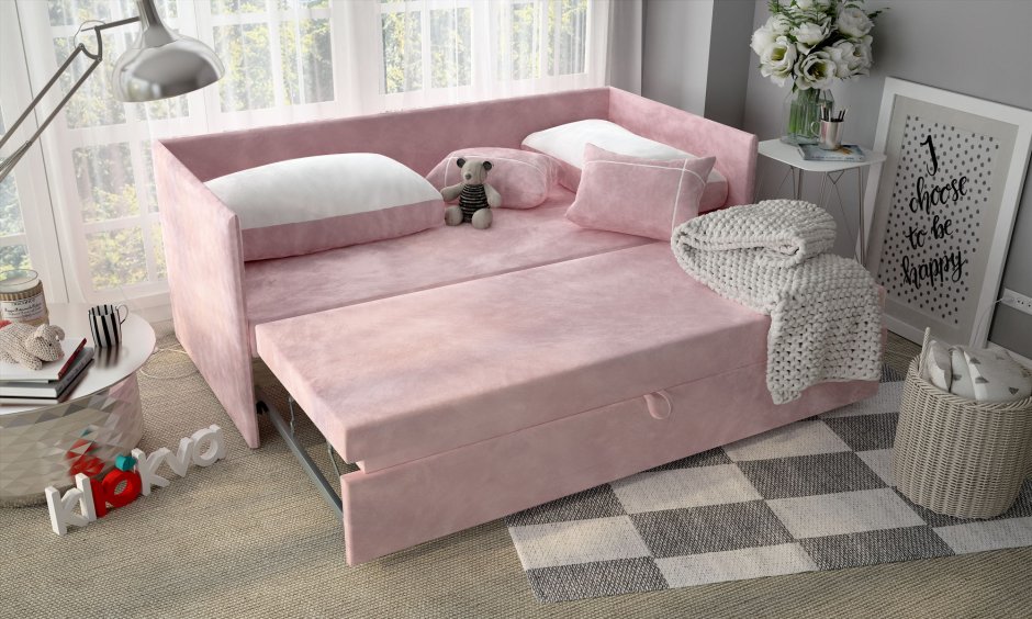 Диван Джуниор клюква