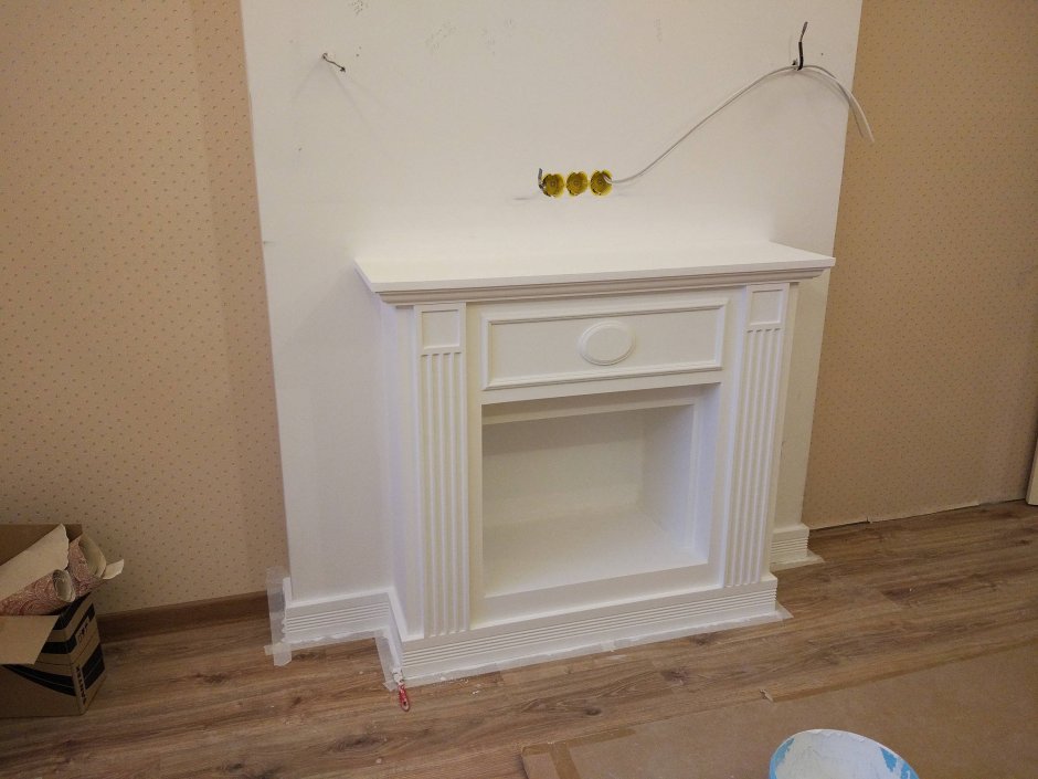 Декоративный камин для квартиры без обогрева своими руками