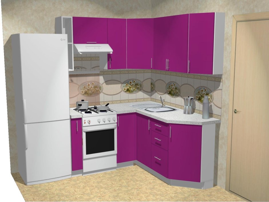 Угловые кухни для маленькой кухни в СПБ