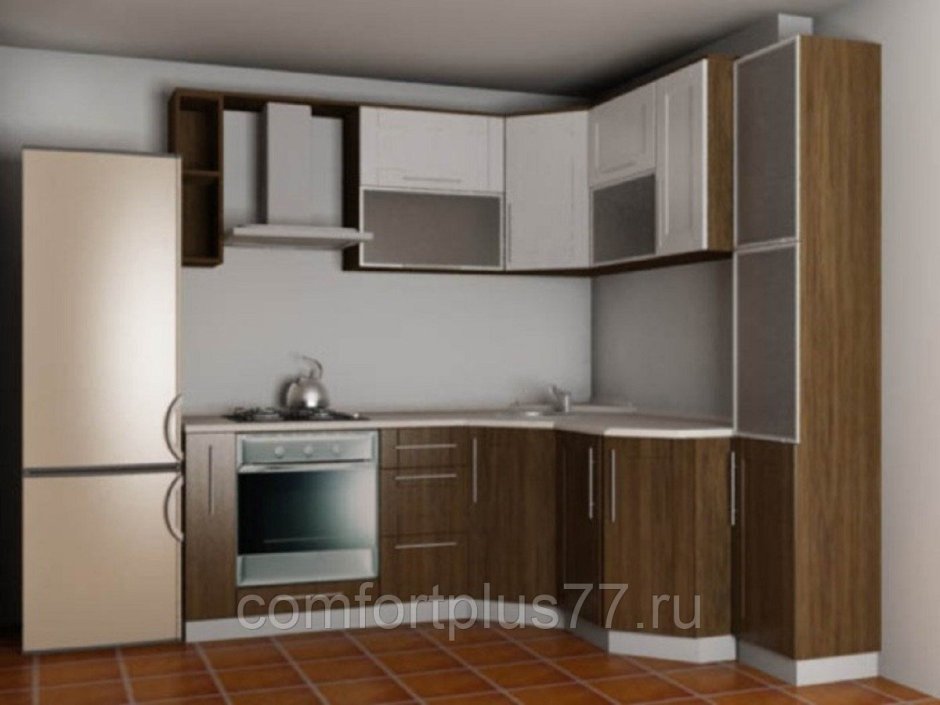 Угловая кухня для малогабаритной кухни