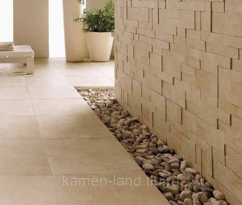 Плитка под камень в интерьере