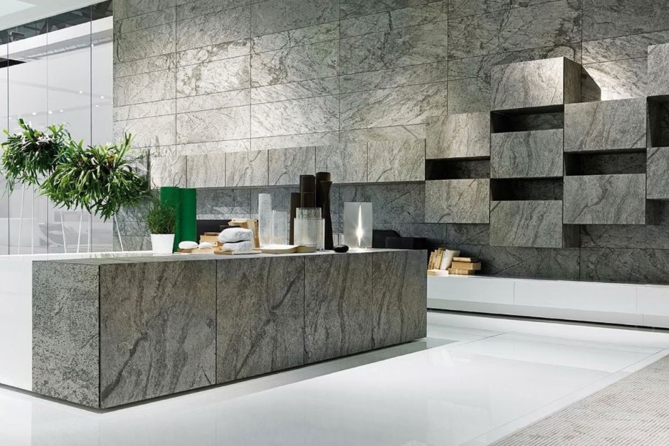 Каменный шпон тумба