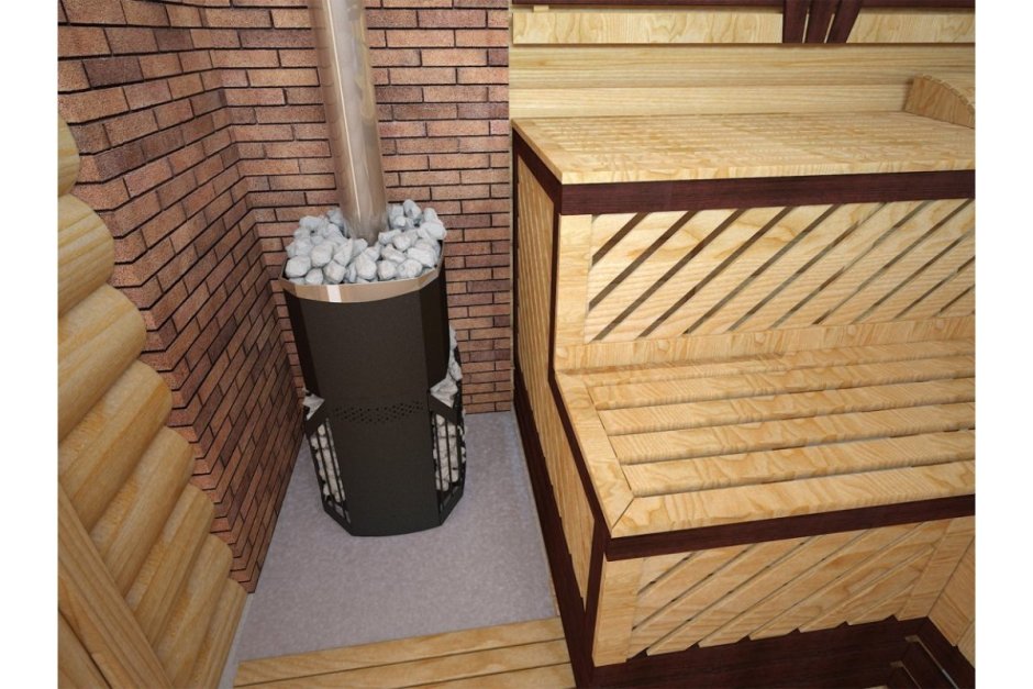 Печь банная Теплодар Русь сетка 12 л