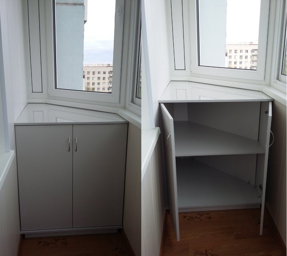 Нестандартные шкафы на балкон