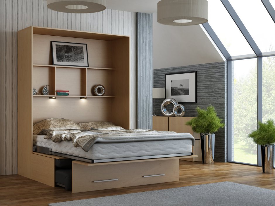 Кровать стенка