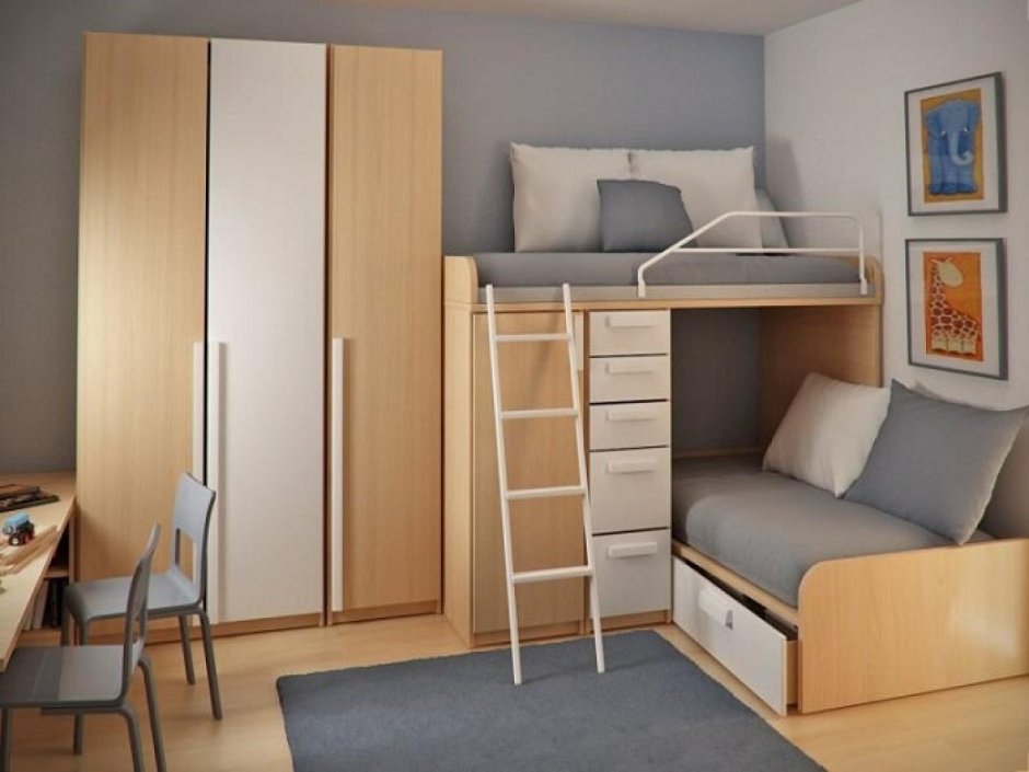 Кровать для маленькой комнаты