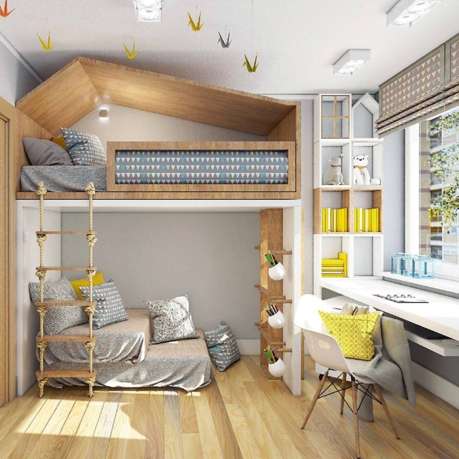 Планировка детской для мальчика