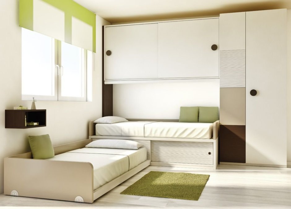 Кровать для двух детей в маленькую комнату
