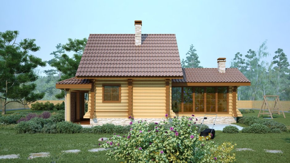 Домик с баней