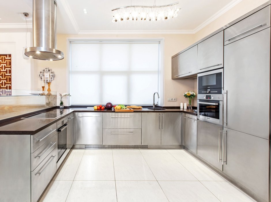 Красивые п образные кухни