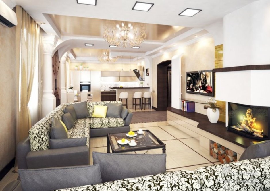 Гостиная в современном стиле