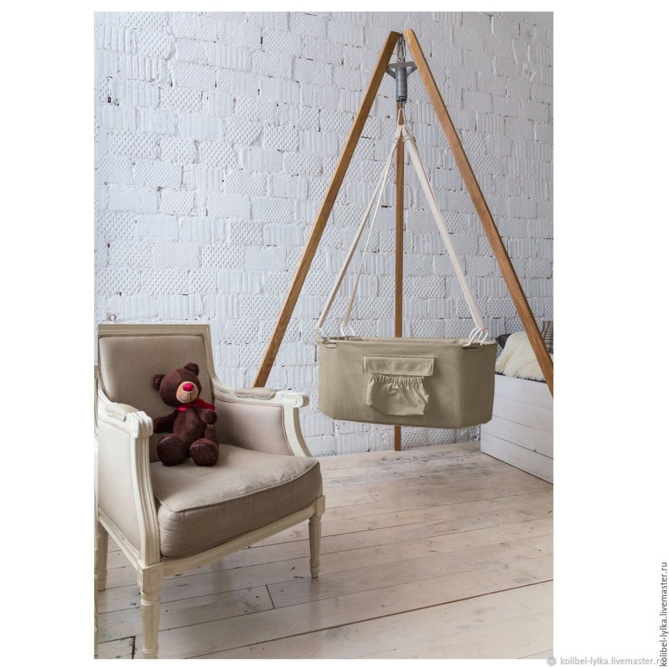 Тканевая подвесная люлька зыбка