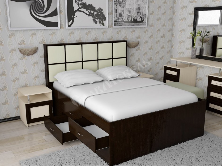 Кровать СЛАВМЕБЕЛЬ волна