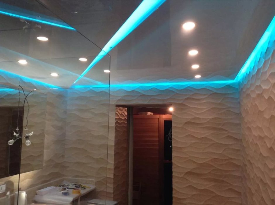 Парящий натяжной потолок