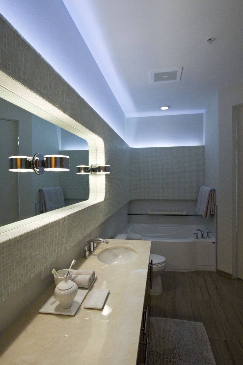 Освещение в ванной