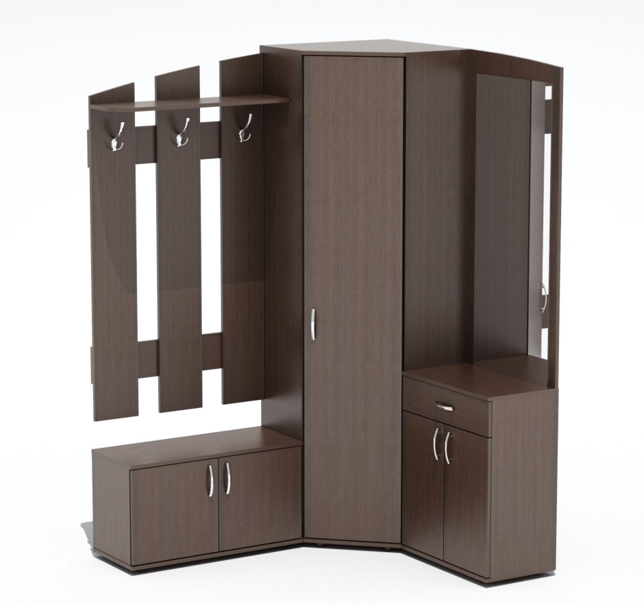 Угловая прихожая "Антре" габариты