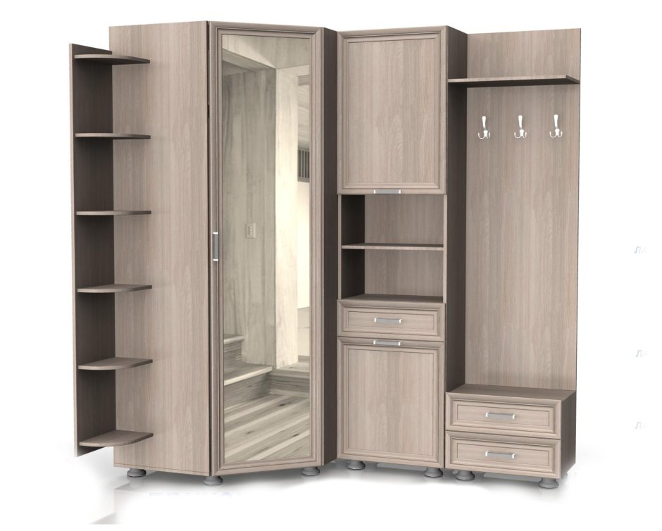 Модульная прихожая латте