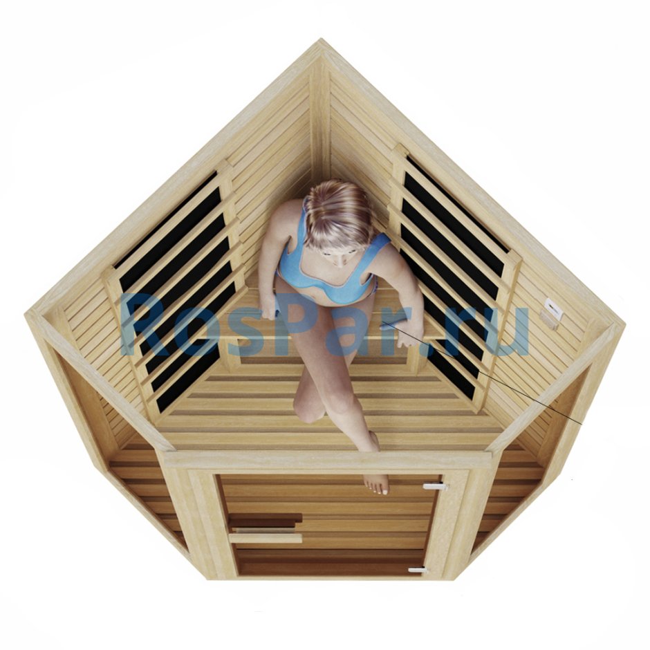 Одноместная ИК сауна с карбоновыми излучателями