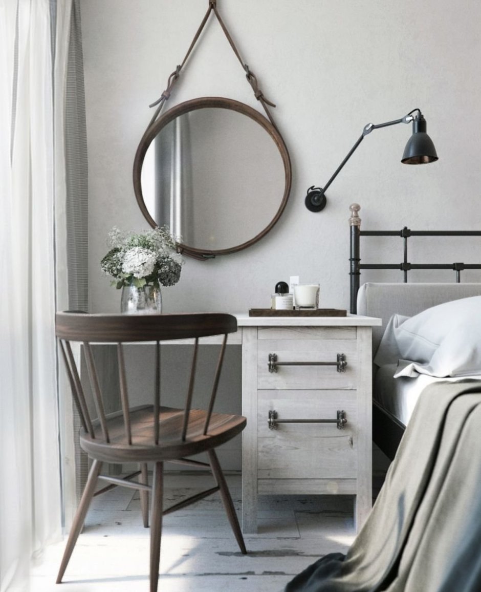 Зеркало в стиле Сканди