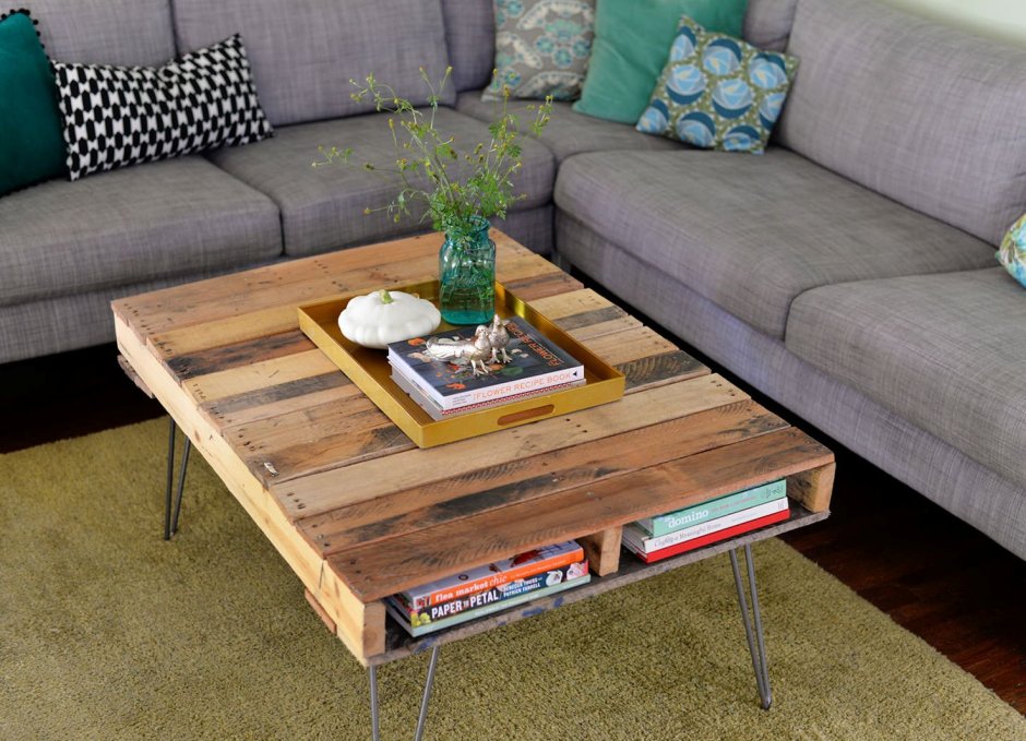 Журнальный столик из паллет