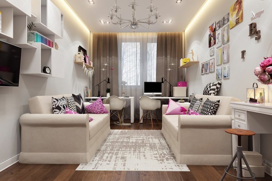 Спальня для двух девочек подростков