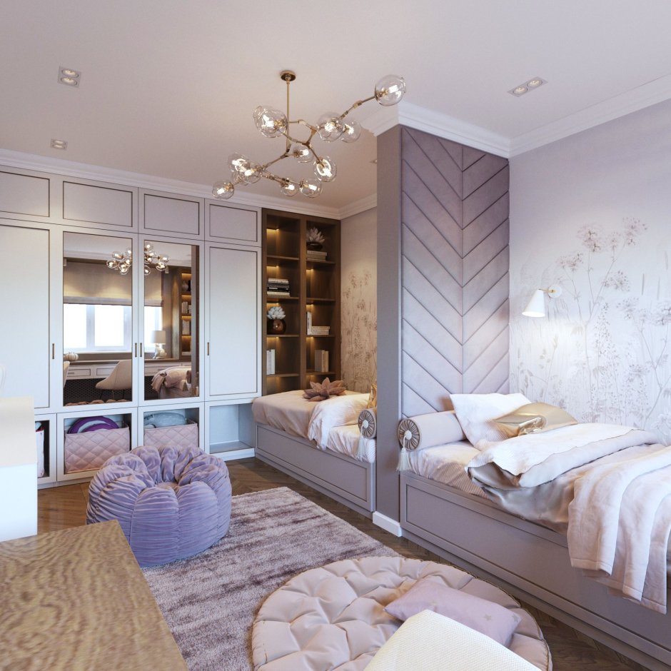 Спальня для двух девочек подростков