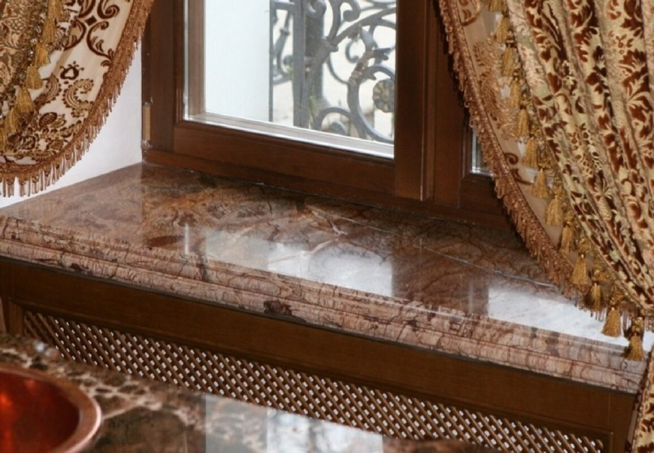 Подоконники мрамор гранит