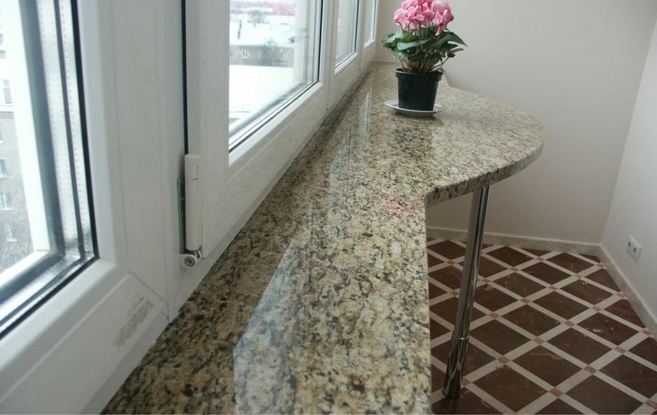 Гранит подоконник агломерат