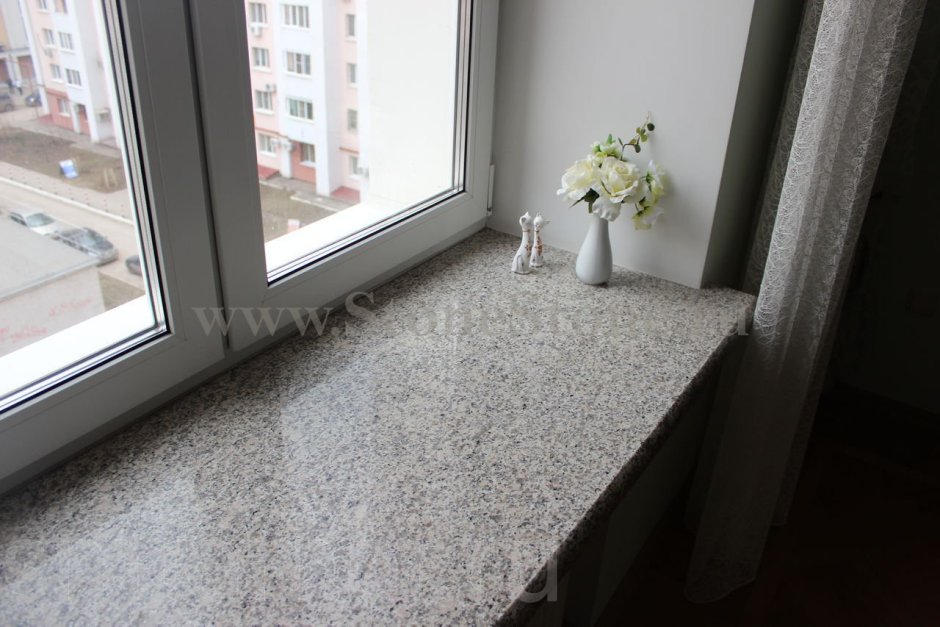 Подоконники из гранита Белла Вайт