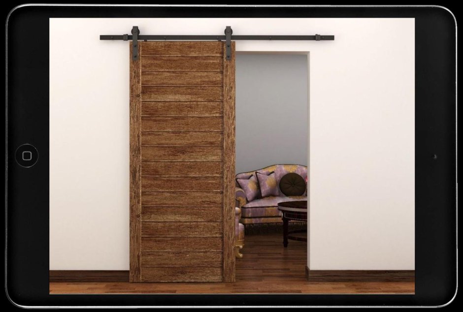 Подвесная дверь на роликах