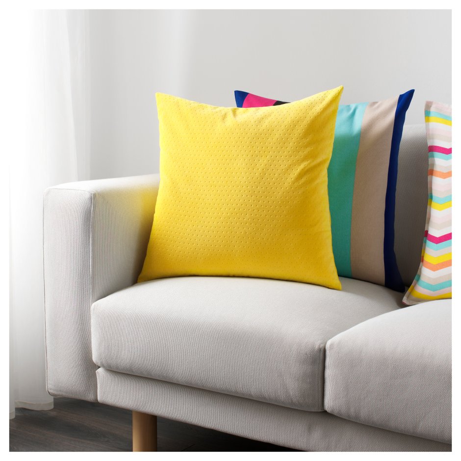 Подушка ikea желтая