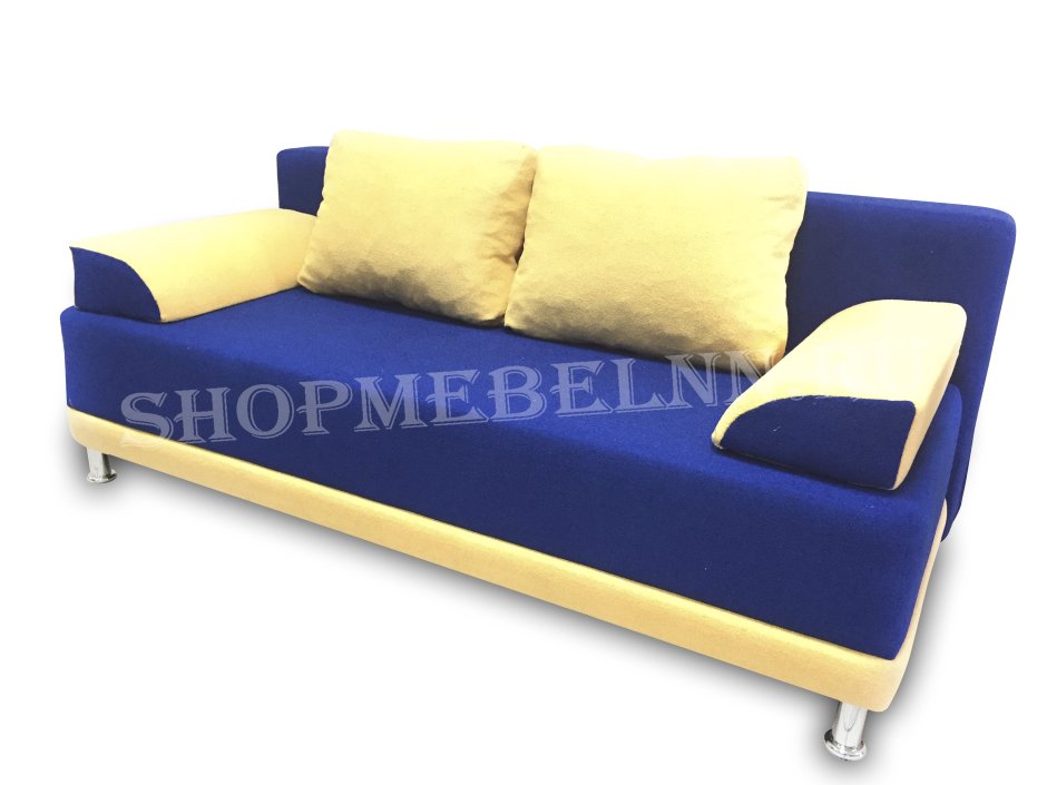Диван еврокнижка желтый