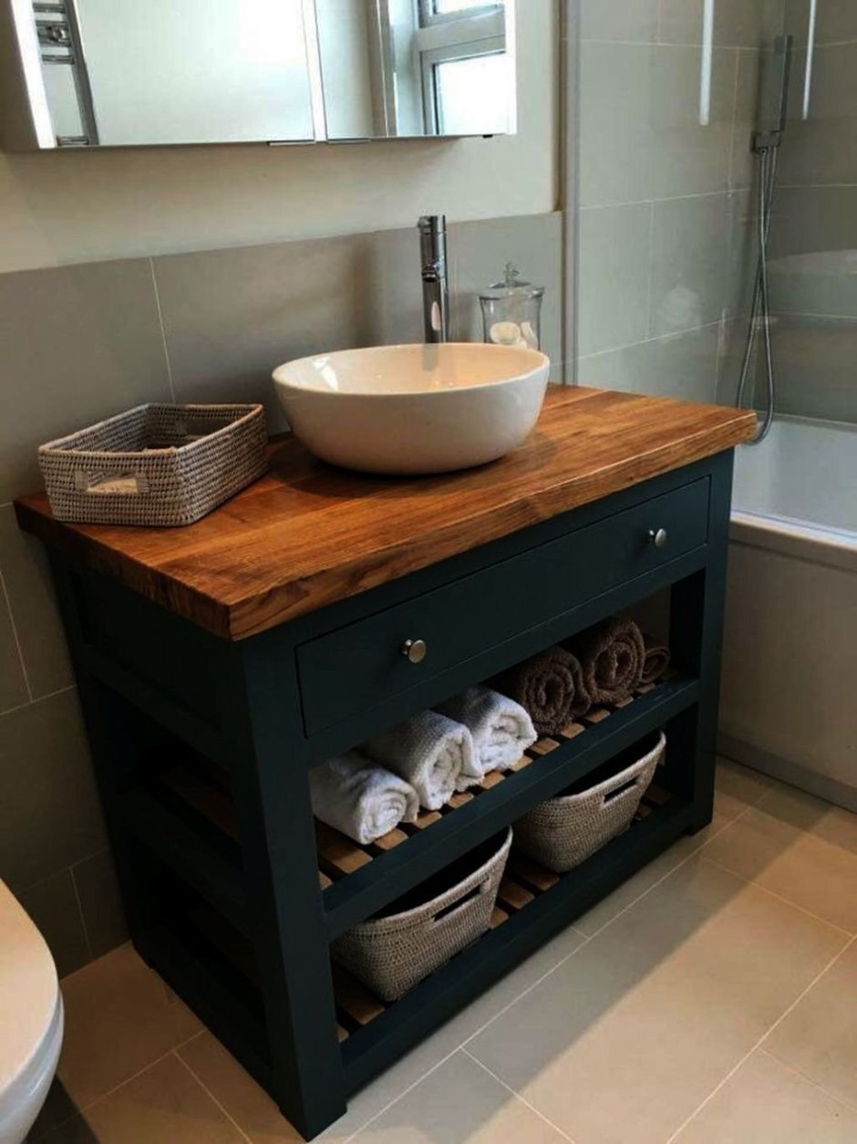 Тумба под раковину в Сканди стиле