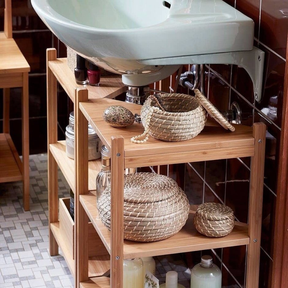 Стеллаж под раковину ikea