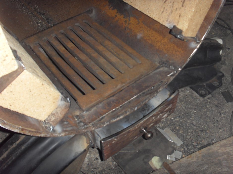 Зольник для банной печи из 430 трубы