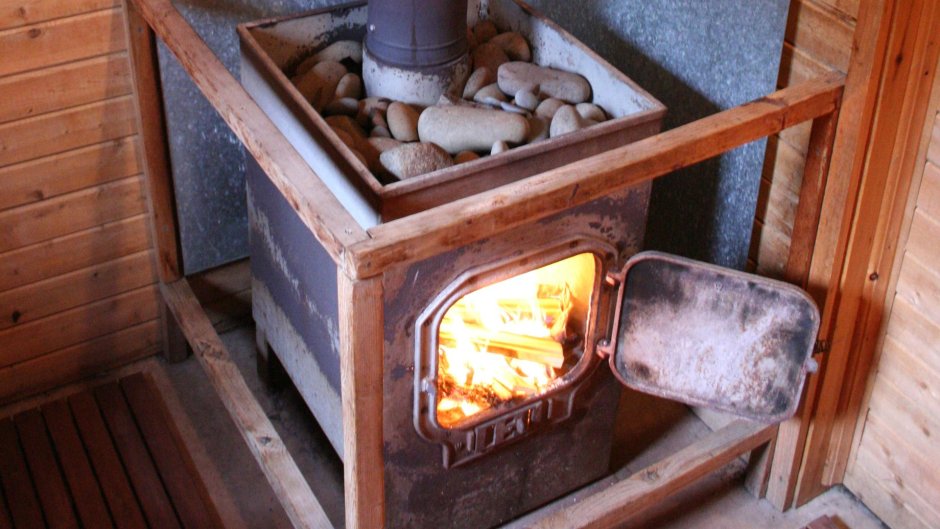 Печь для бани из буржуйки