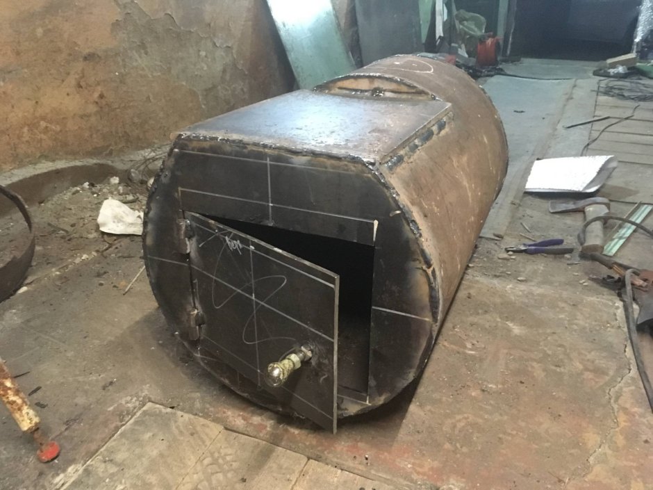 Буржуйка из 420 трубы