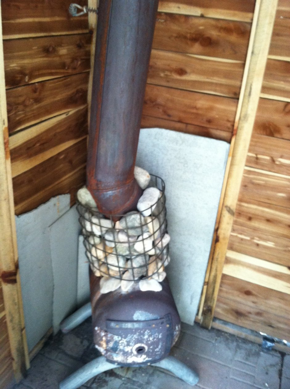 ГАЗ баллон печь баня