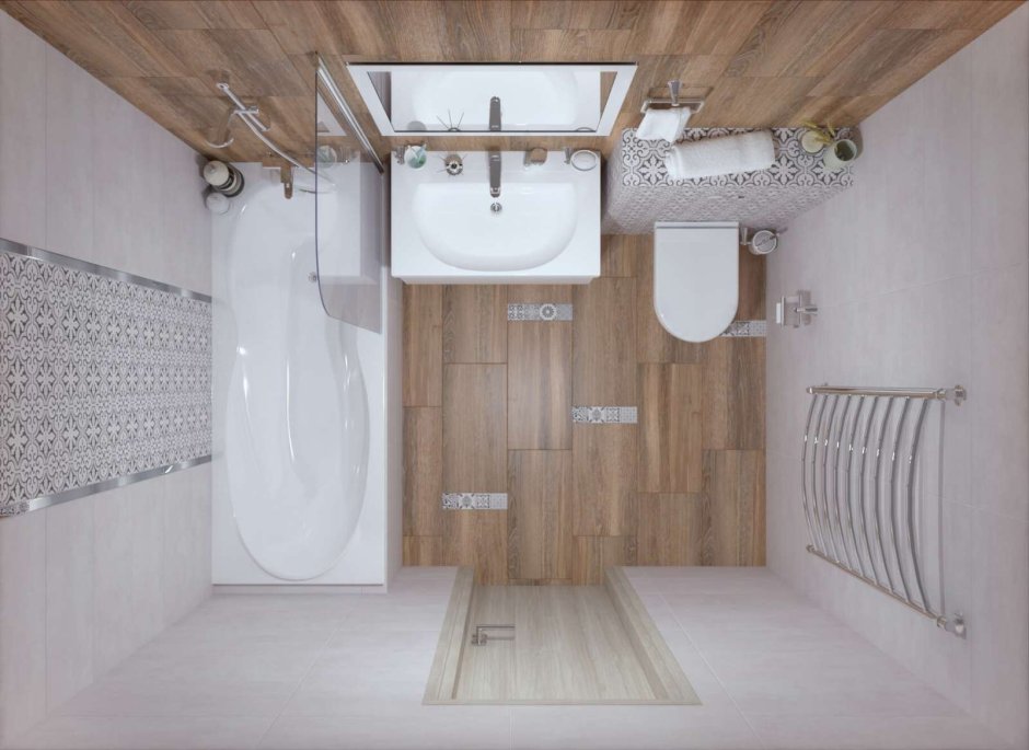 Керамогранит декор Винтаж Вуд 6060-0289