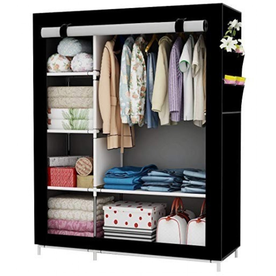 Складной каркасный тканевый шкаф Storage Wardrobe fr 105nt