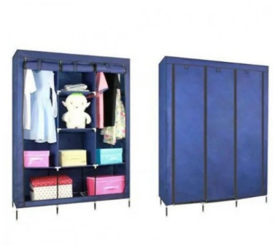 Складной каркасный тканевый шкаф Storage Wardrobe 175 130 45 см