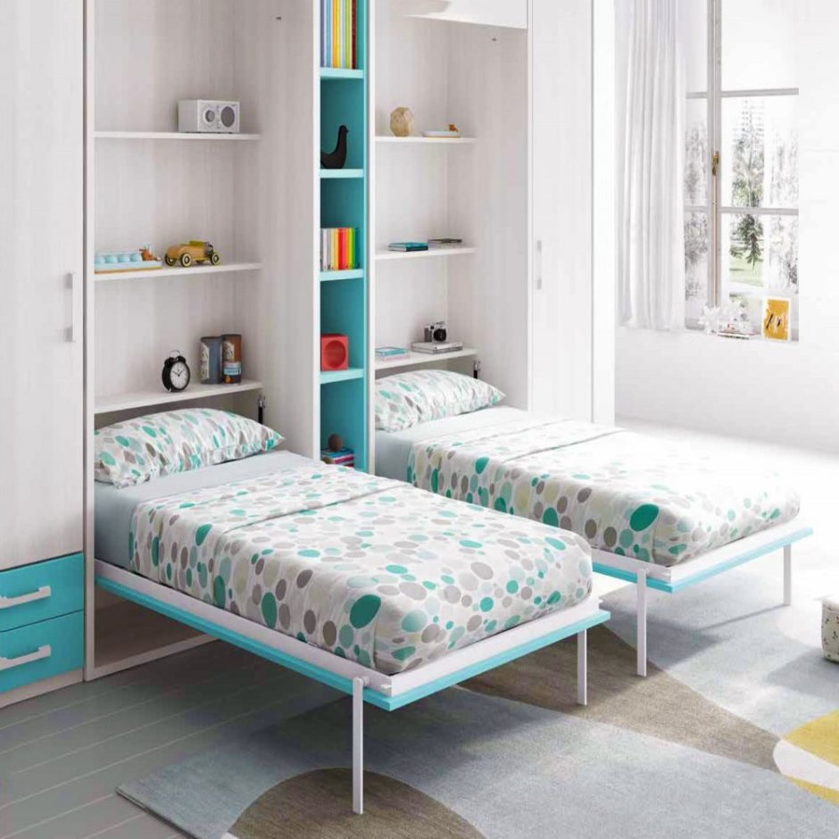 Откидные кровати для двоих детей