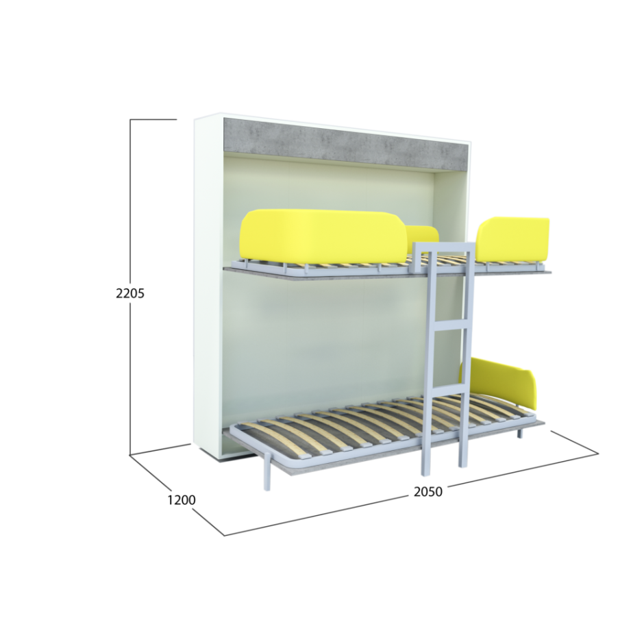 Кровать 2000х900 трансформер