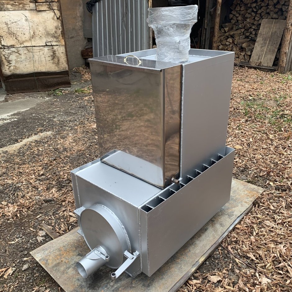 Печка для бани на дровах из металла