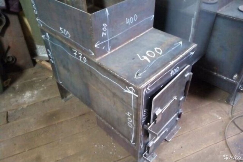 Быстрица 2019г 09гс дровяная банная печь с водяным баком