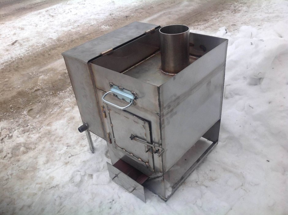 Быстрица 2019г 09гс дровяная банная печь с водяным баком