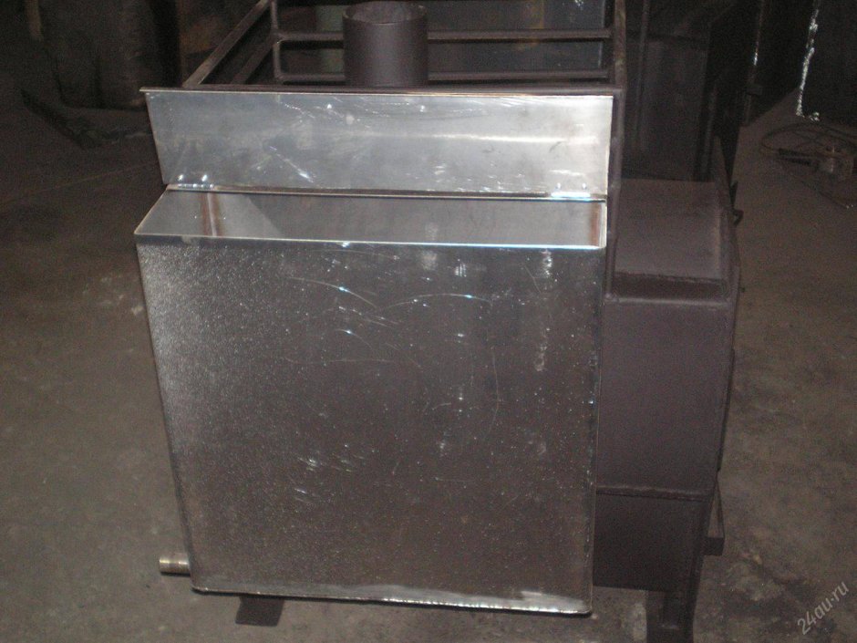 Печь банька 2 с баком из нержавейки размер